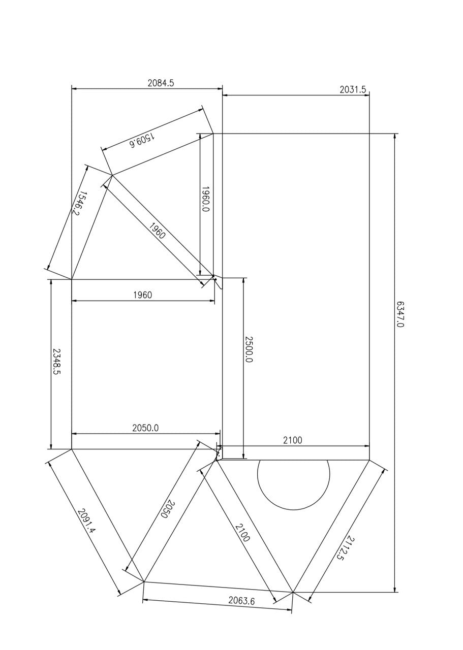 Platinum 2.5m 270 SEMI AUTOMATIC Opening Awning with Moon Zip