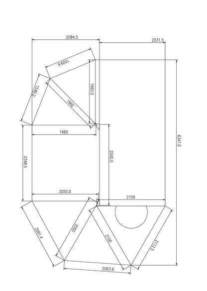 Platinum 2.5m 270 SEMI AUTOMATIC Opening Awning