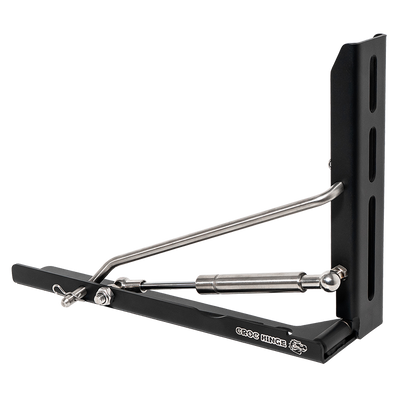 Croc Hinge Awning Bracket Pair - Black