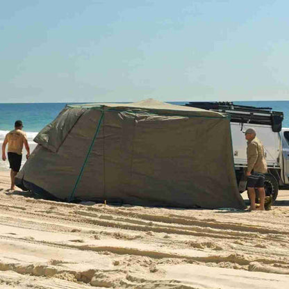 30 Second Wing Awning Solid Wall - Medium - 2.1m (3SA27021W)