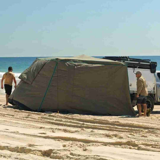 30 Second Wing Awning Solid Wall - Medium - 2.1m (3SA27021W)