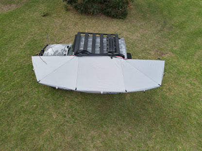 Platinum 1.5m Semi Automatic 180 Degree Awning (Fabric UVE95+%)