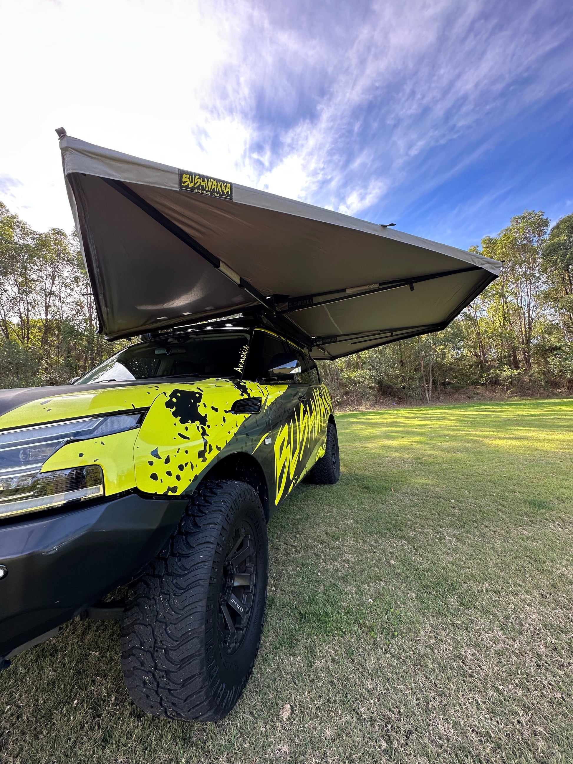 front of bushwakka car with rooftop tent